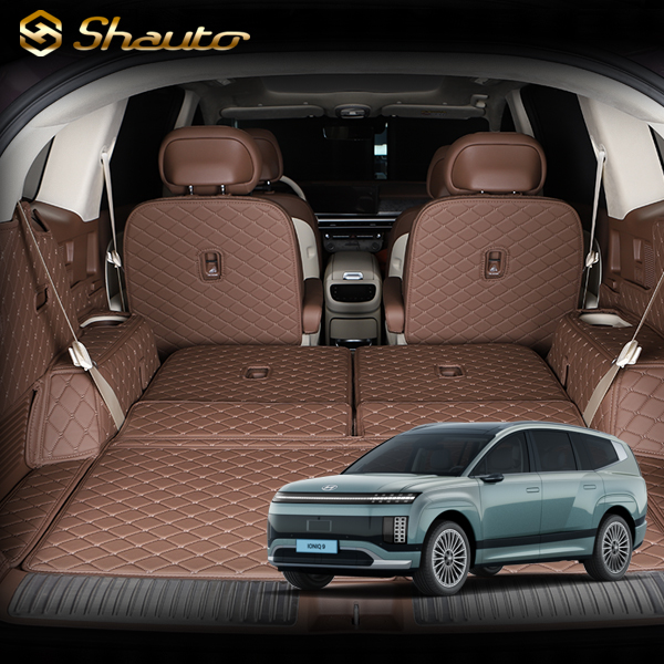 샤오토 아이오닉9 트렁크매트 풀커버 세트 6인승 3열 자동폴딩 제품 이미지