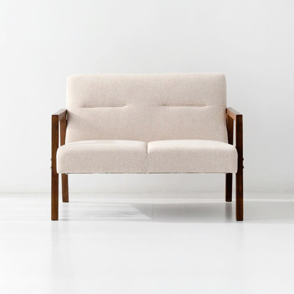 COOKY 패브릭 소파 2인 스툴미포함, 베이지 5199.5036, 2인용