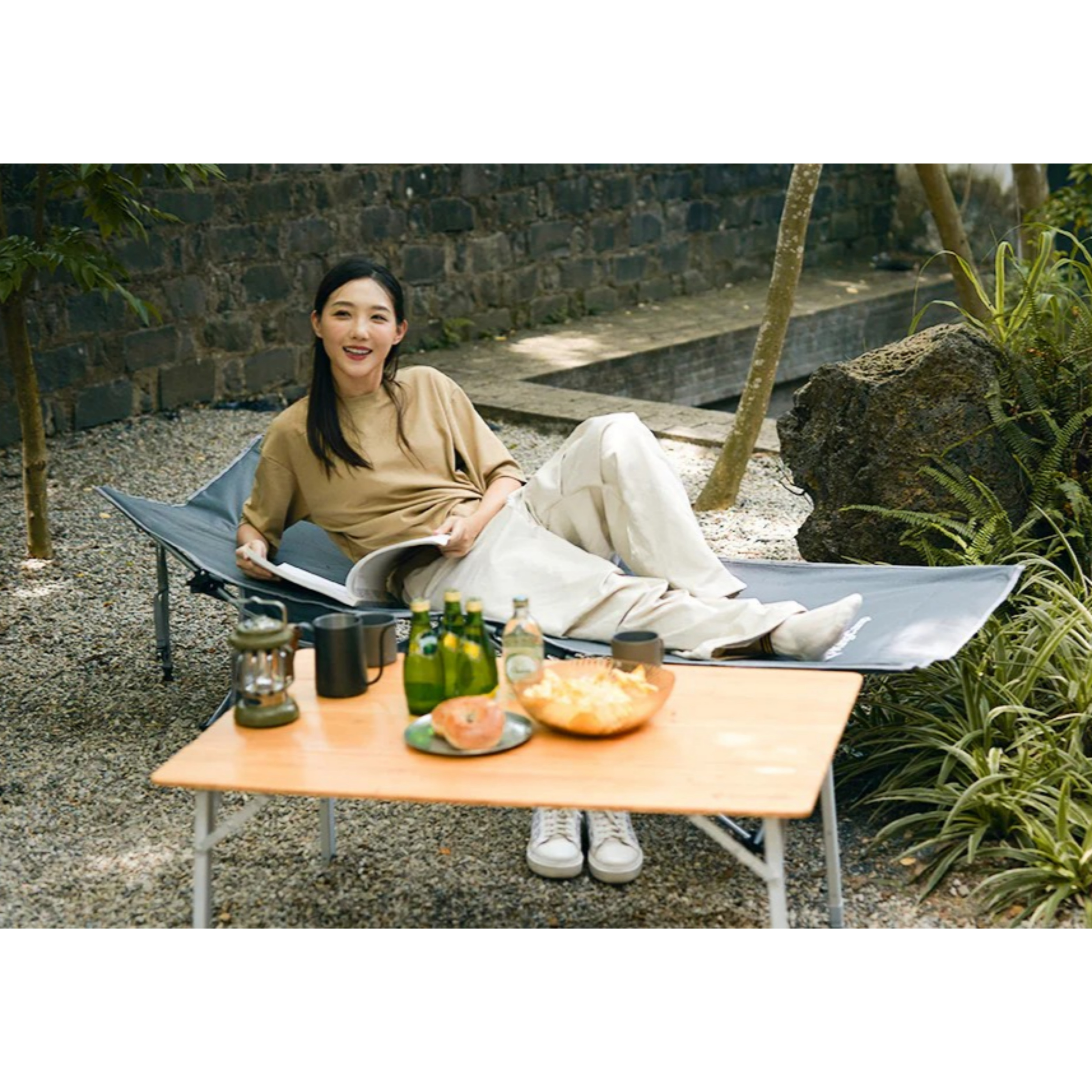 킹캠프 접이식 간이 캠핑 침대 휴대용 넉넉한 사이즈 KC2026 WILLOW B10