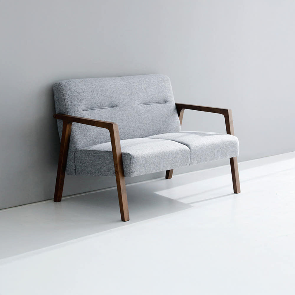 COOKY 패브릭 소파 2인 그레이 8399.0951, 2인용