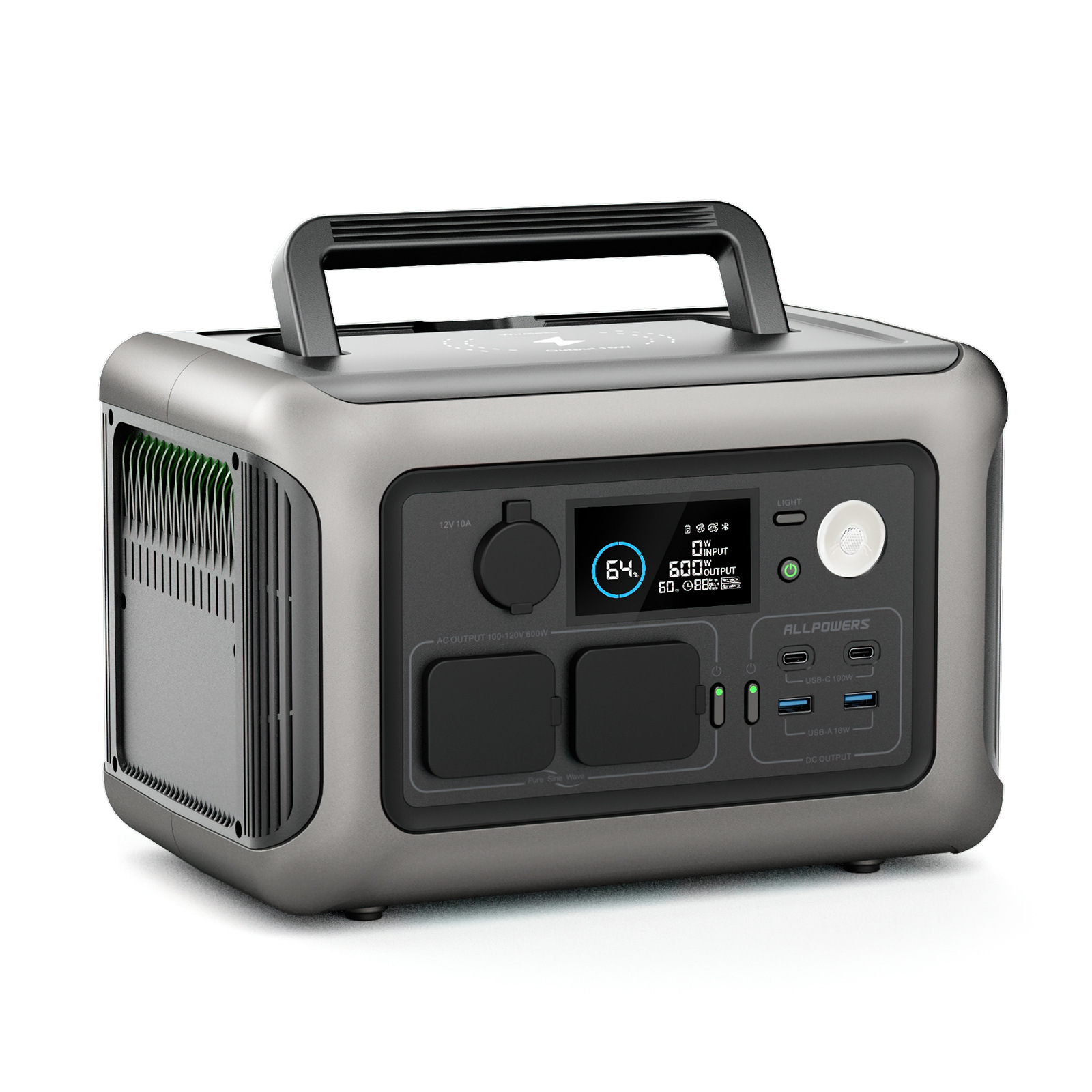 ALLPOWERS 600W 차량용 전원 600w 파워 비상용 모바일 고출력 캠핑용 유럽규격 220V - 메인 이미지