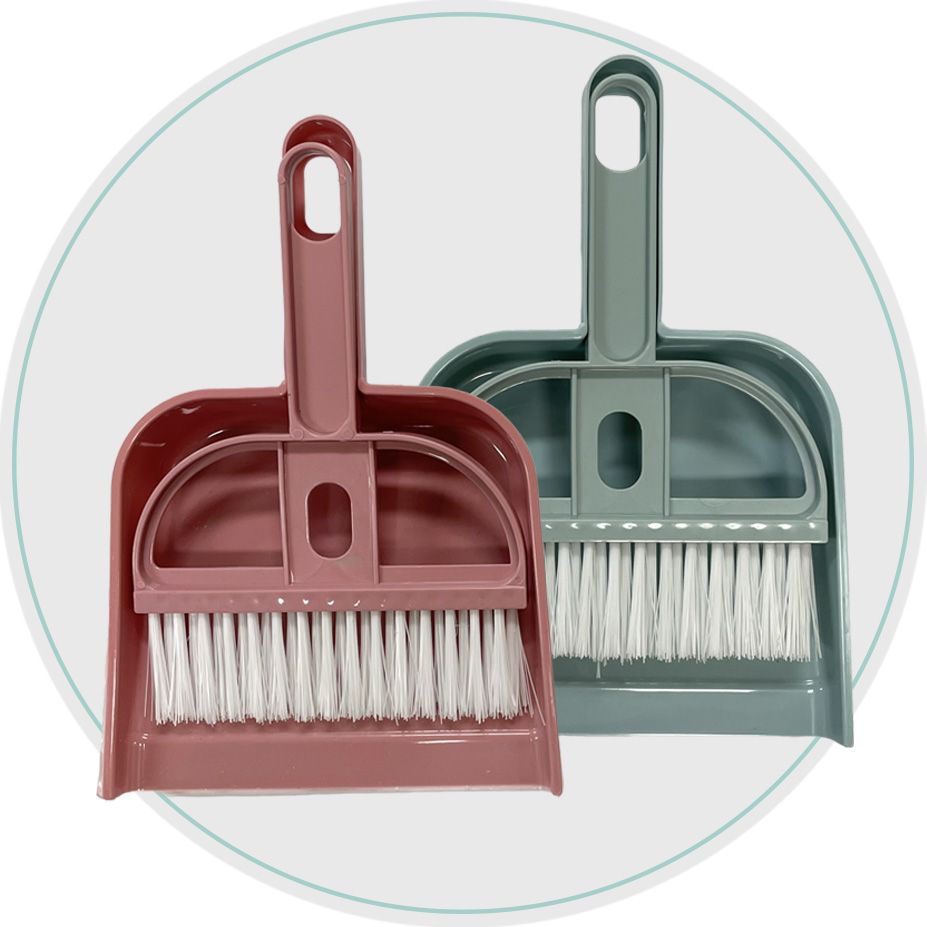 미니빗자루세트 쓰레받이 세트 사무실 소형 책상 학교 가벼운 지우개 고양이털청소