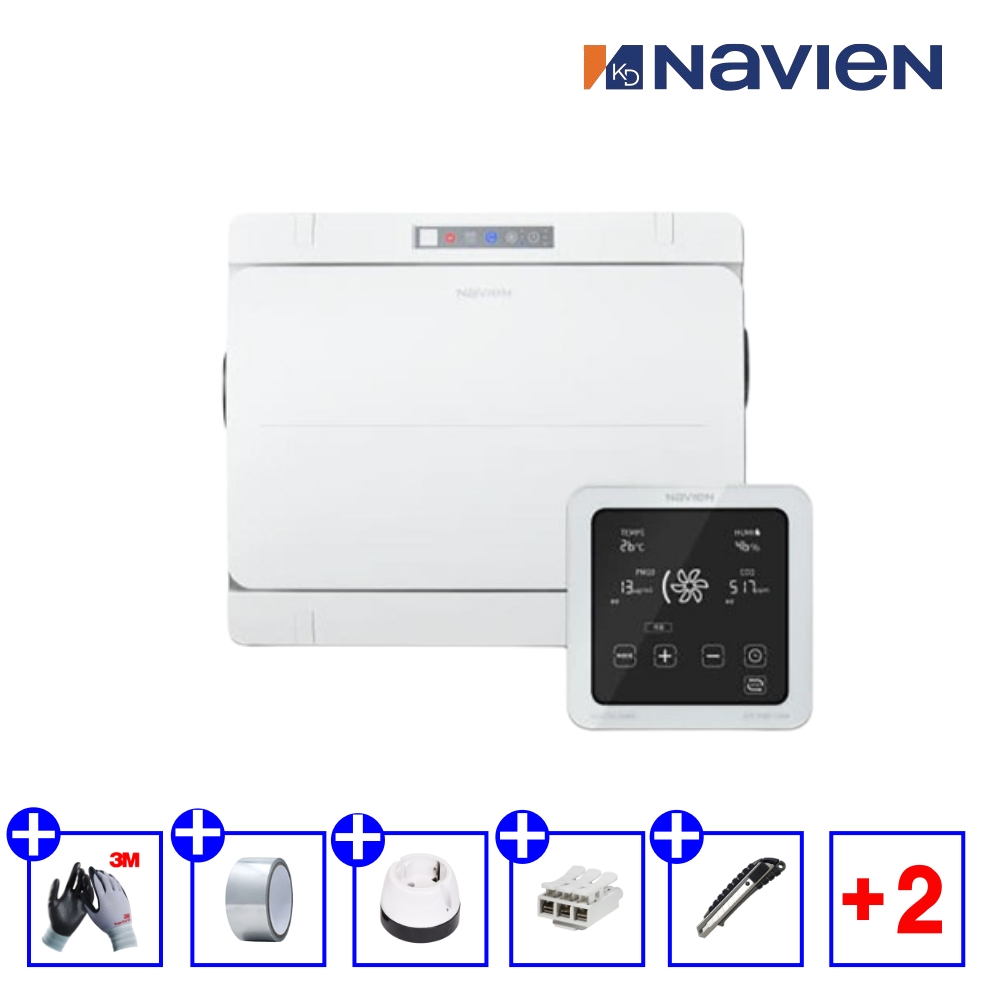 경동나비엔 환기청정기 카세트형 전열교환기 TCA380-8S 공청기능 기본리모컨 포함