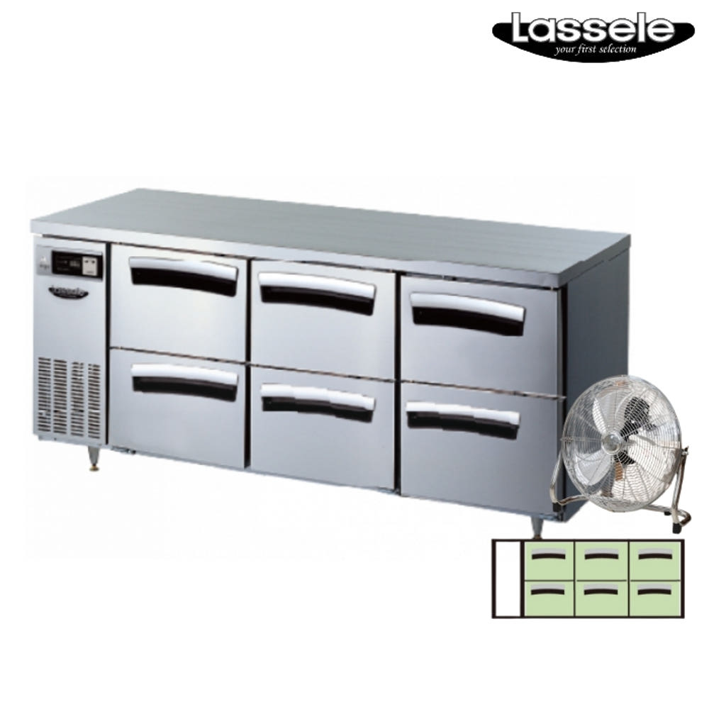 대용량 서랍식냉장고 6구 카페 베이커리 우유 테이블냉장고 492L : 신일N위시웨이