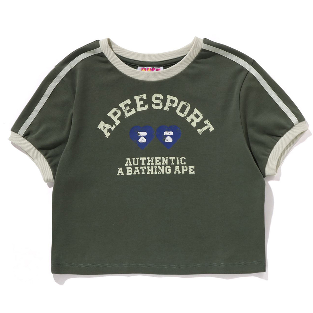 베이프 우먼즈 반팔티 LOGO PRINTED CROP TEE CK20-209-021 - 상세 이미지 3