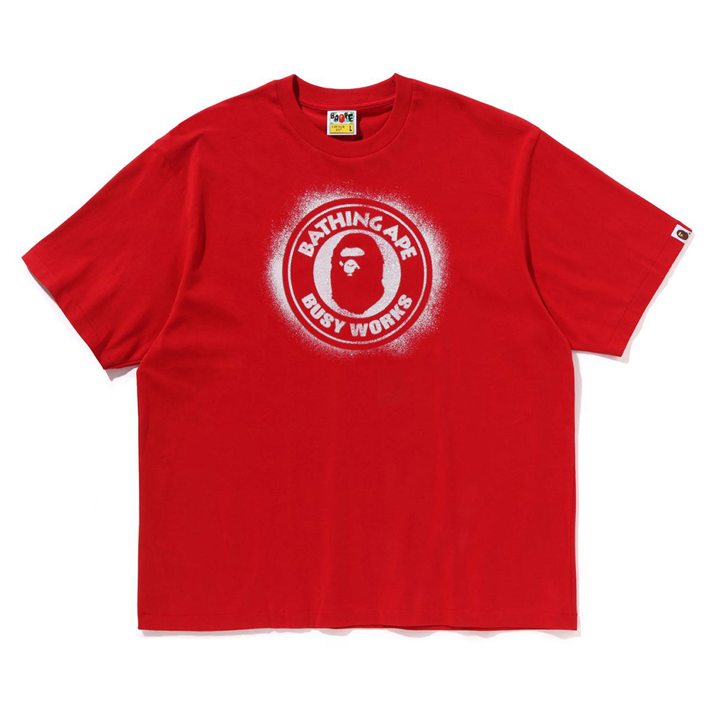베이프 반팔티 SPRAY PRINT BUSY WORKS RELAXED FIT TEE 1L30-110-321 - 상세 이미지 4