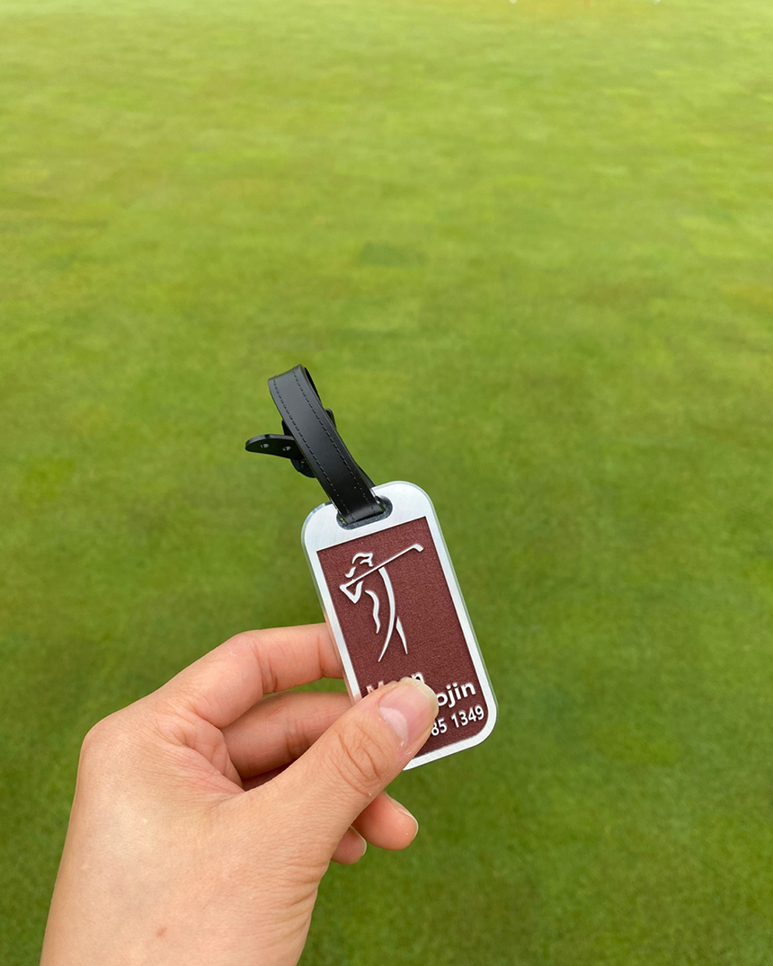 골프네임택 알루미늄 이니셜각인 커스텀 제작 캐디백 원팩토리 이미지 3