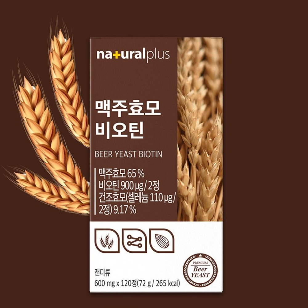 내츄럴플러스 맥주효모 비오틴 저온건조 먹는법 건강 닥터퍼멘트 약2달 120정, 3개 - 상세 이미지 4