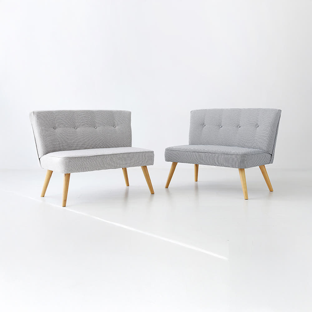 DEMIL 2인소파 윈드밀패턴 다크그레이 9140.1857, 2인용