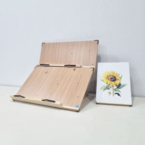 위즈 2단독서대 슬라이드 레일형 원목 책받침대 필기용 책거치대 북스탠드 ... 실사용 후기 | 효과 있을까? - 상품 이미지 4