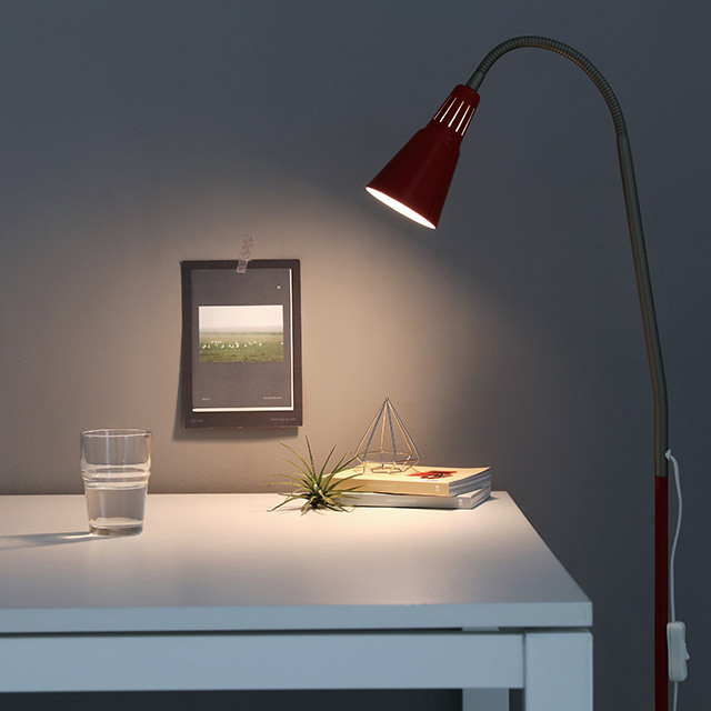 [E14전구선물] VARTEN 장스탠드 E14 KS1287F 레드 4988.5372 - 상세 이미지 4