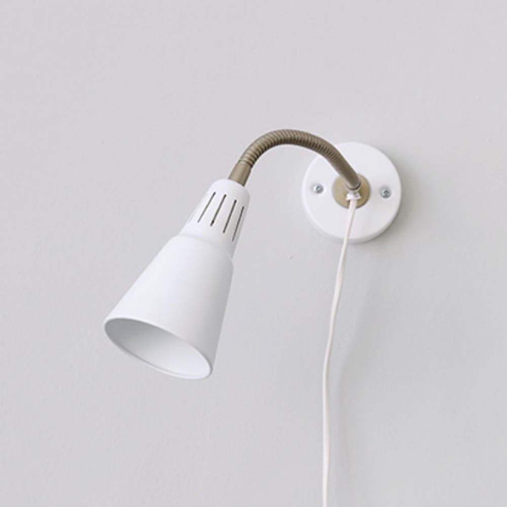 [E14전구선물] VARTEN 벽등/집게등 E14 KS1287W 화이트 1064.3804