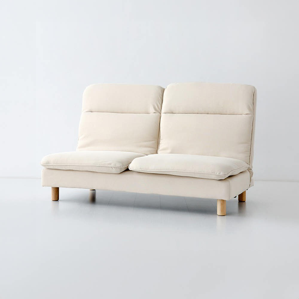 스텔라 2인 리클라이너 좌식소파 스툴미포함, 베이지 3064.6136, 2인용