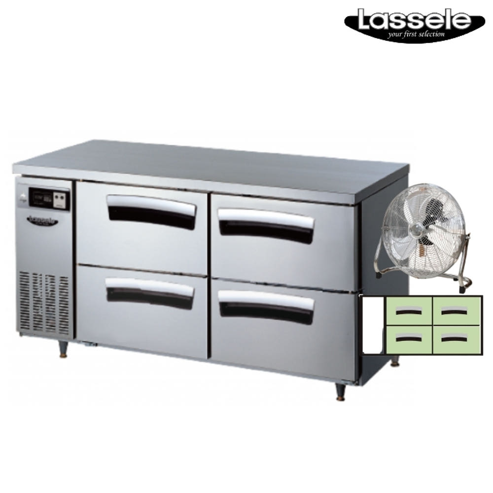 카페 4구 서랍식 우유냉장고 391L 영업용 1500 테이블 냉장고 : 신일N위시웨이