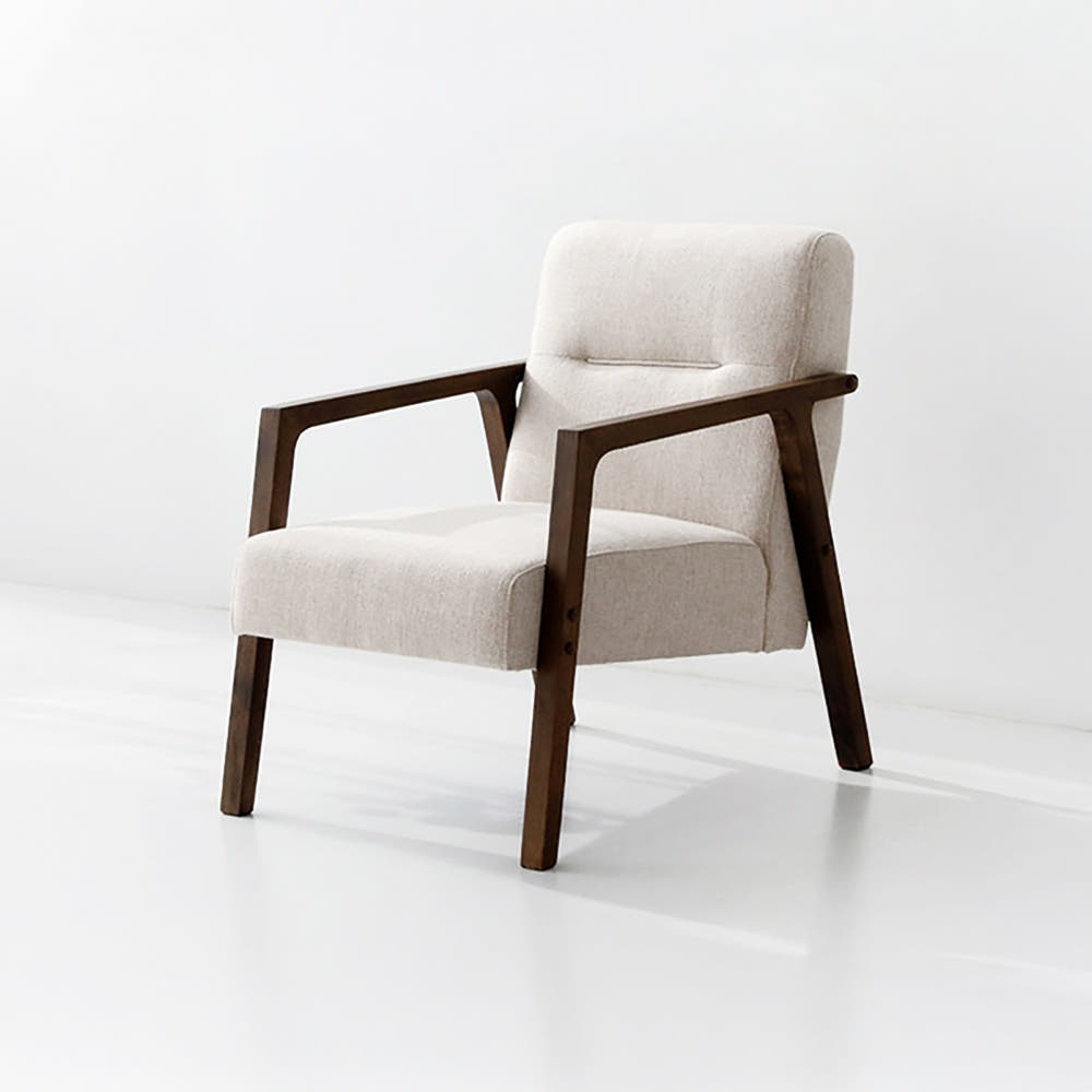 COOKY 패브릭 소파 1인 스툴미포함, 베이지 6747.2858, 1인용