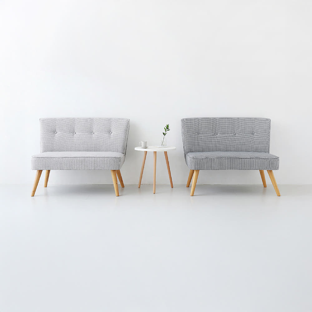 DEMIL 2인소파 윈드밀패턴 다크그레이 9140.1857, 2인용