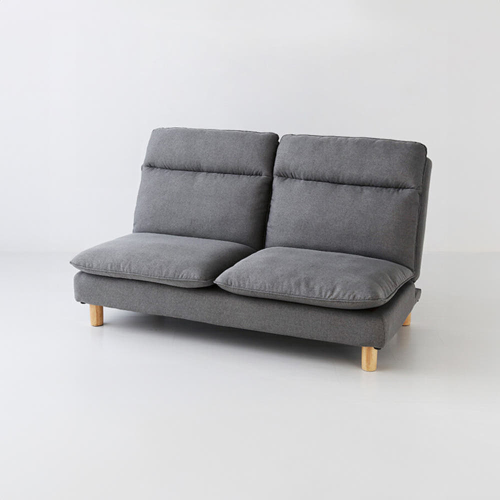 스텔라 2인 리클라이너 좌식소파 스툴미포함, 그레이 6312.3000, 2인용