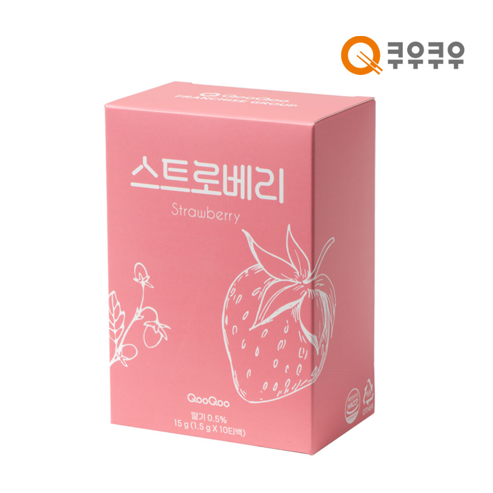 쿠우쿠우 첫사랑 스트로베리 허브차 10티백 - 상품 이미지