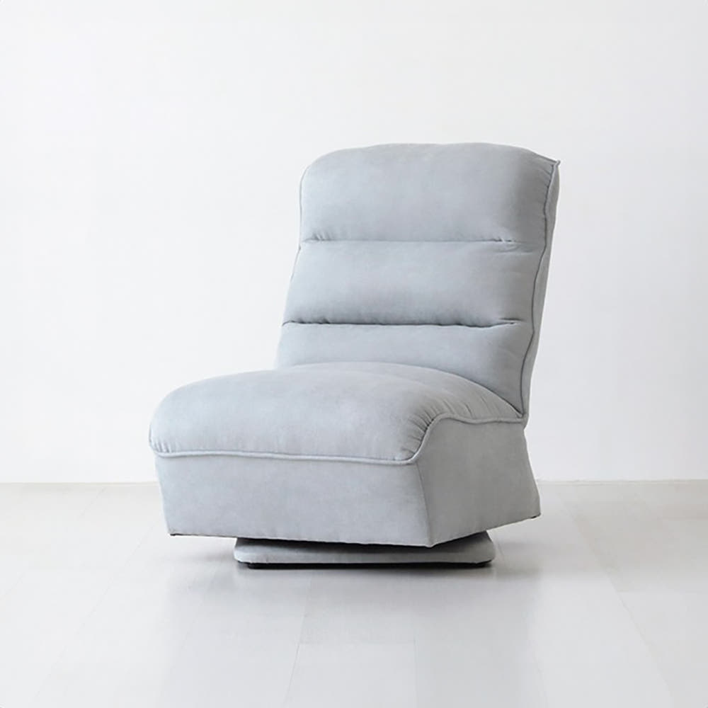 스텔라 1인 좌식소파 회전형 스툴미포함, 라이트그레이 0206.3646, 1인용