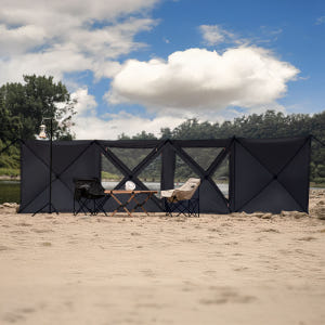 로티캠프 윈드 스크린 블랙코팅 캠핑 대형 바람막이 그늘막 원터치 가림막 ... 운동러 솔직 후기 | 실사용 리뷰 - 상품 이미지 3