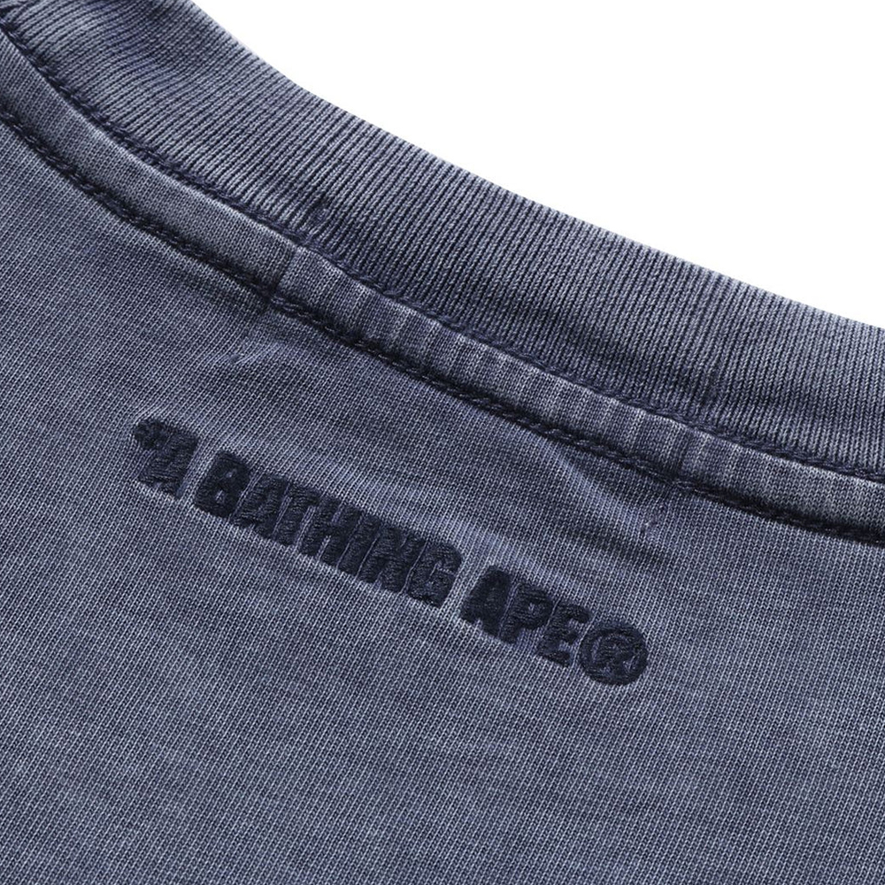베이프 반팔티 GARMENT DYE ONE POINT RELAXED FIT TEE 1L30-109-302 - 상세 이미지 5