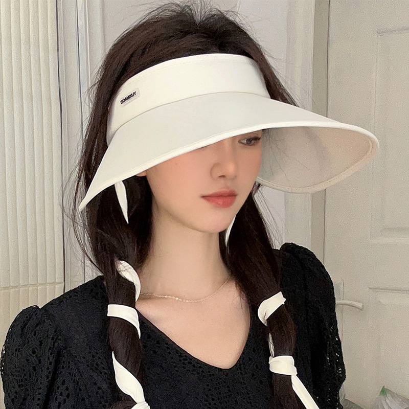 와이드 돌돌이 썬캡 챙넓은 모자 햇빛가리개 - 상세 이미지 3