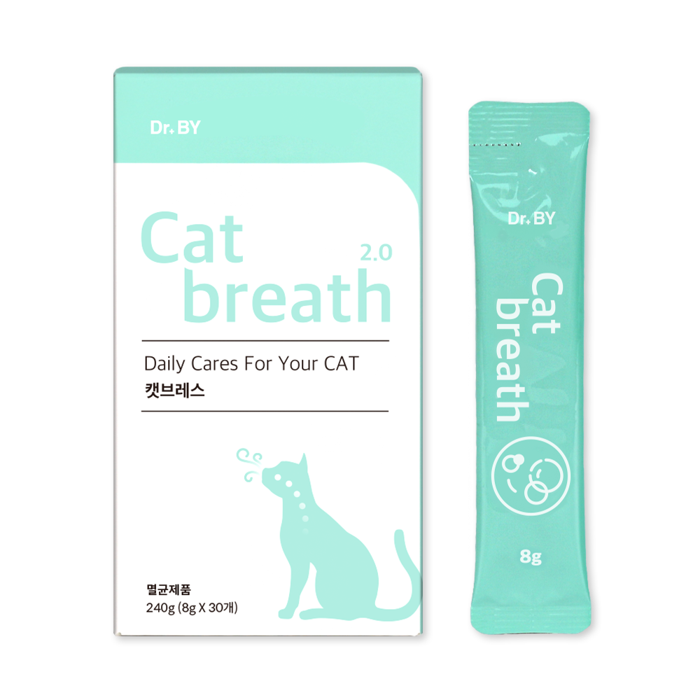 닥터바이 캣 브레스 고양이 기관지 호흡기 영양제 30포, 1개 - 상품 이미지