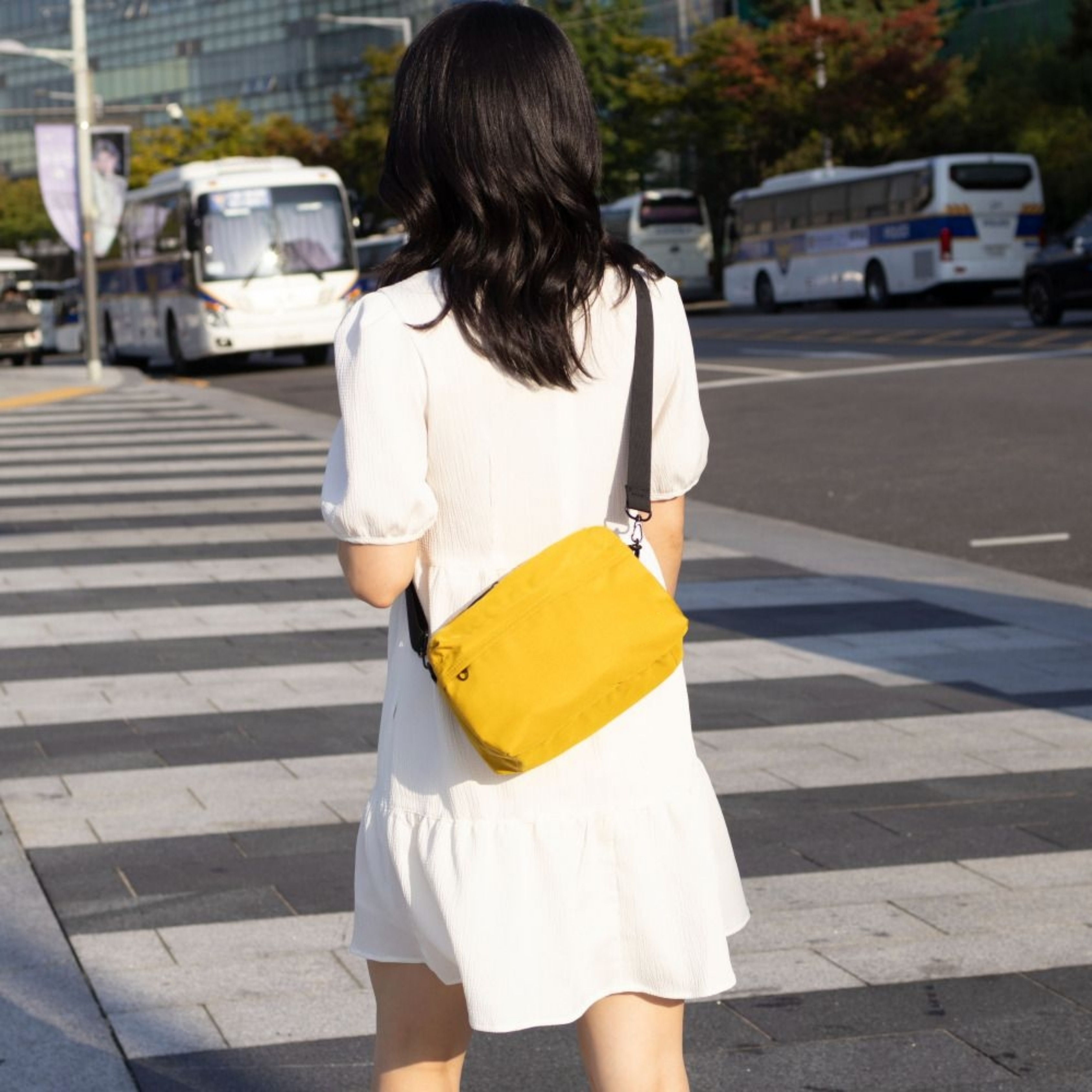 도난방지 슬링백 여권 크로스백 여행용 소매치기방지 RFID차단 안티스키밍 가방 유럽 여자