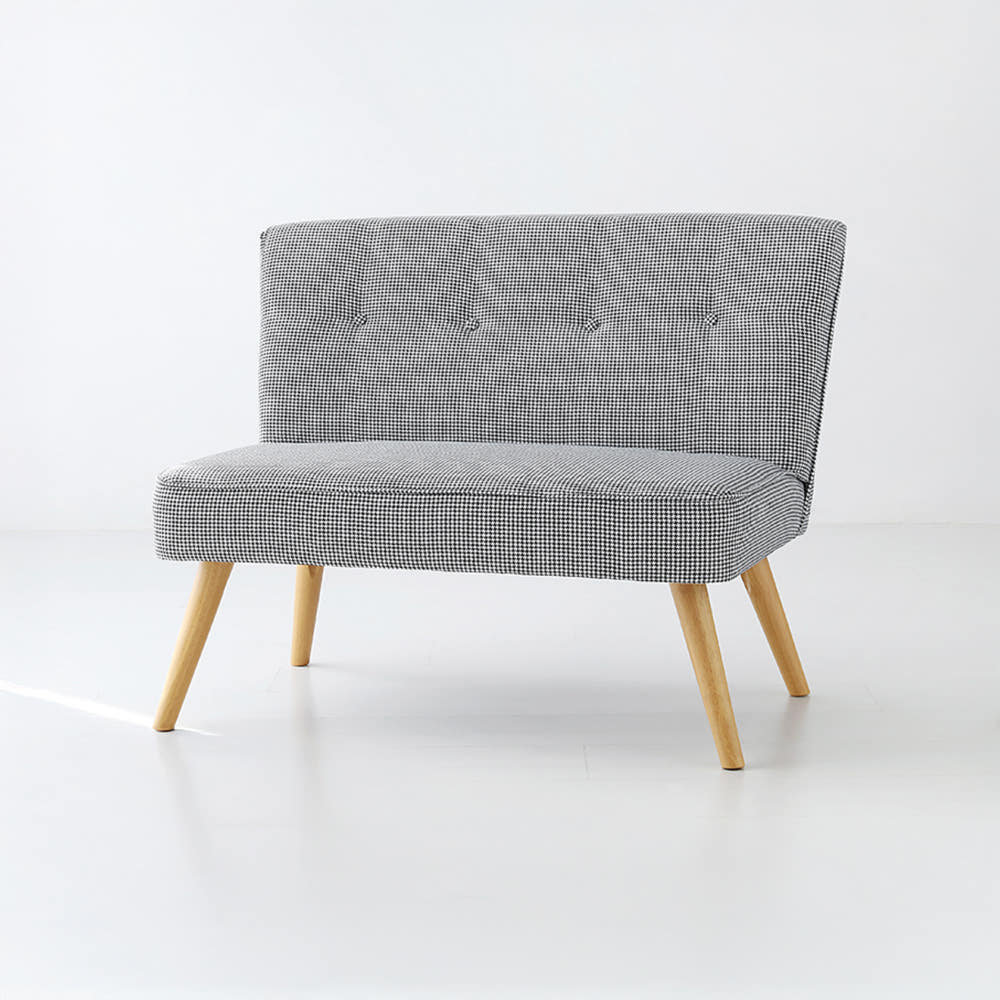 DEMIL 2인소파 윈드밀패턴 스툴미포함, 다크그레이 9140.1857, 2인용