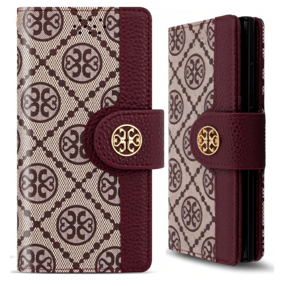 케이클 가죽 다이어리 카드 지갑 케이스 버건디, 갤럭시 노트20