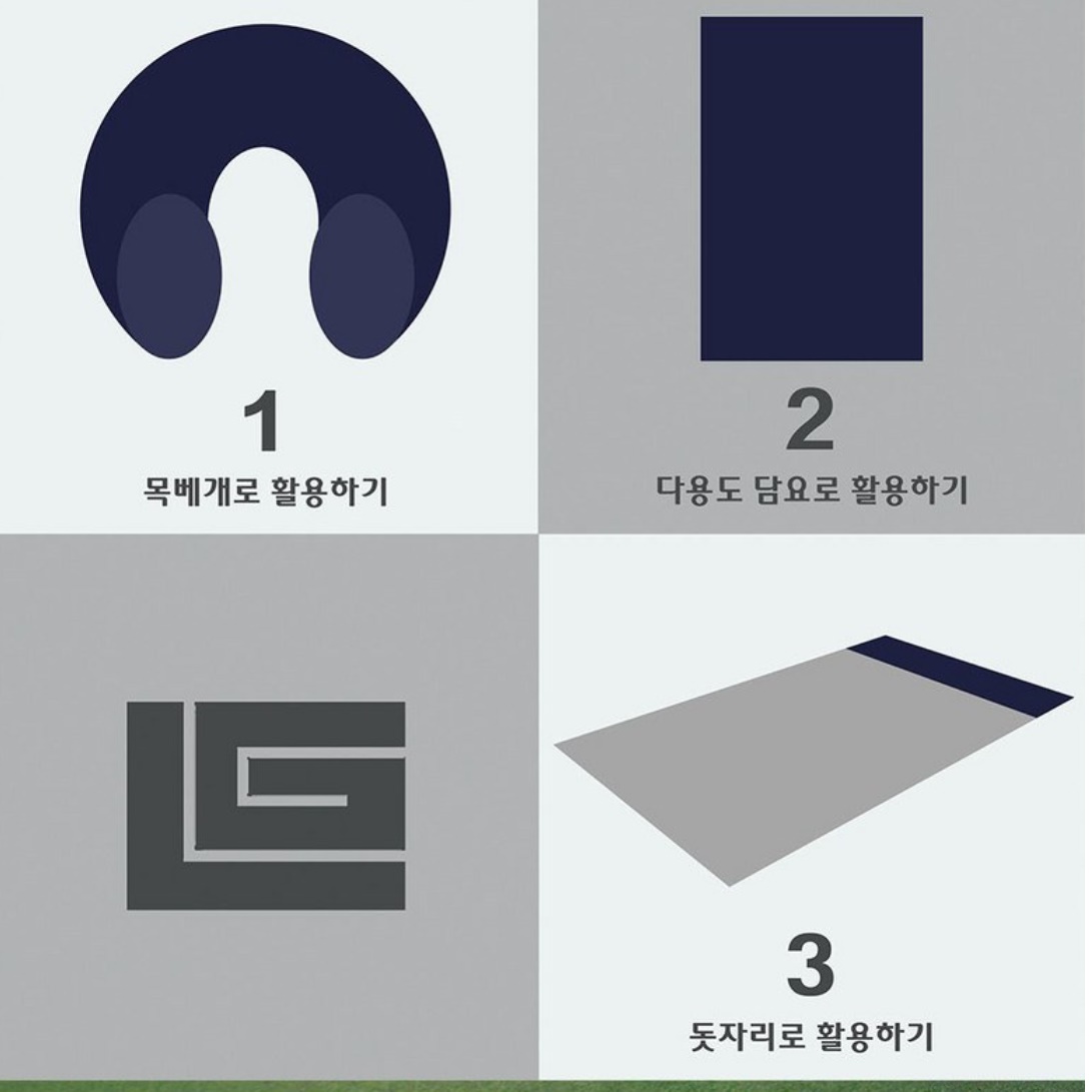 캠핑용담요 차박용담요 똑딱이 얇은 담요 캠핑 여름 이불 여름용 휴대용 미니 블랭킷 차박 - 상세 이미지 3