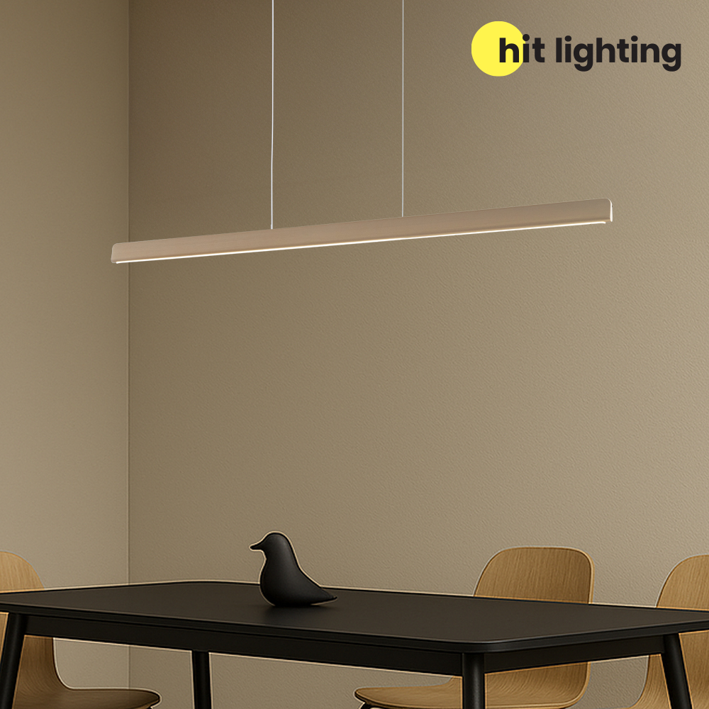 LED 식탁등 식탁조명 퓨어라인 일자 펜던트 15W 인테리어 주방 카페 천장 포인트 조명 - 상품 이미지