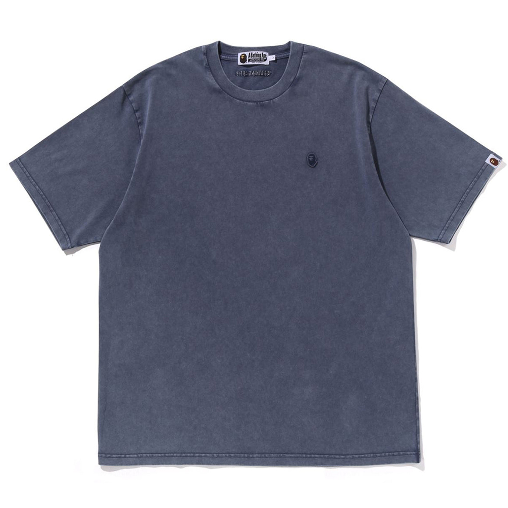 베이프 반팔티 GARMENT DYE ONE POINT RELAXED FIT TEE 1L30-109-302 - 상품 이미지