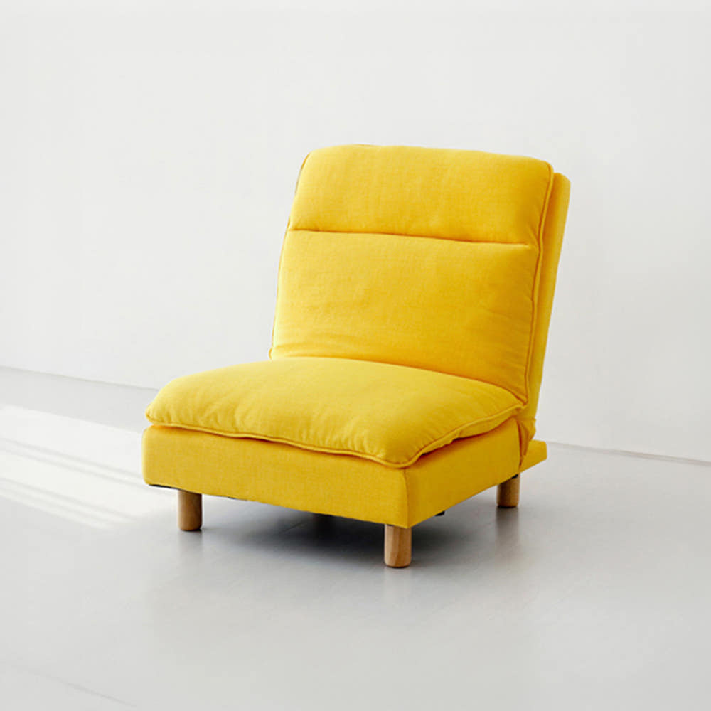 스텔라 1인 리클라이너 좌식소파 스툴미포함, 옐로우 6214.9449, 1인용