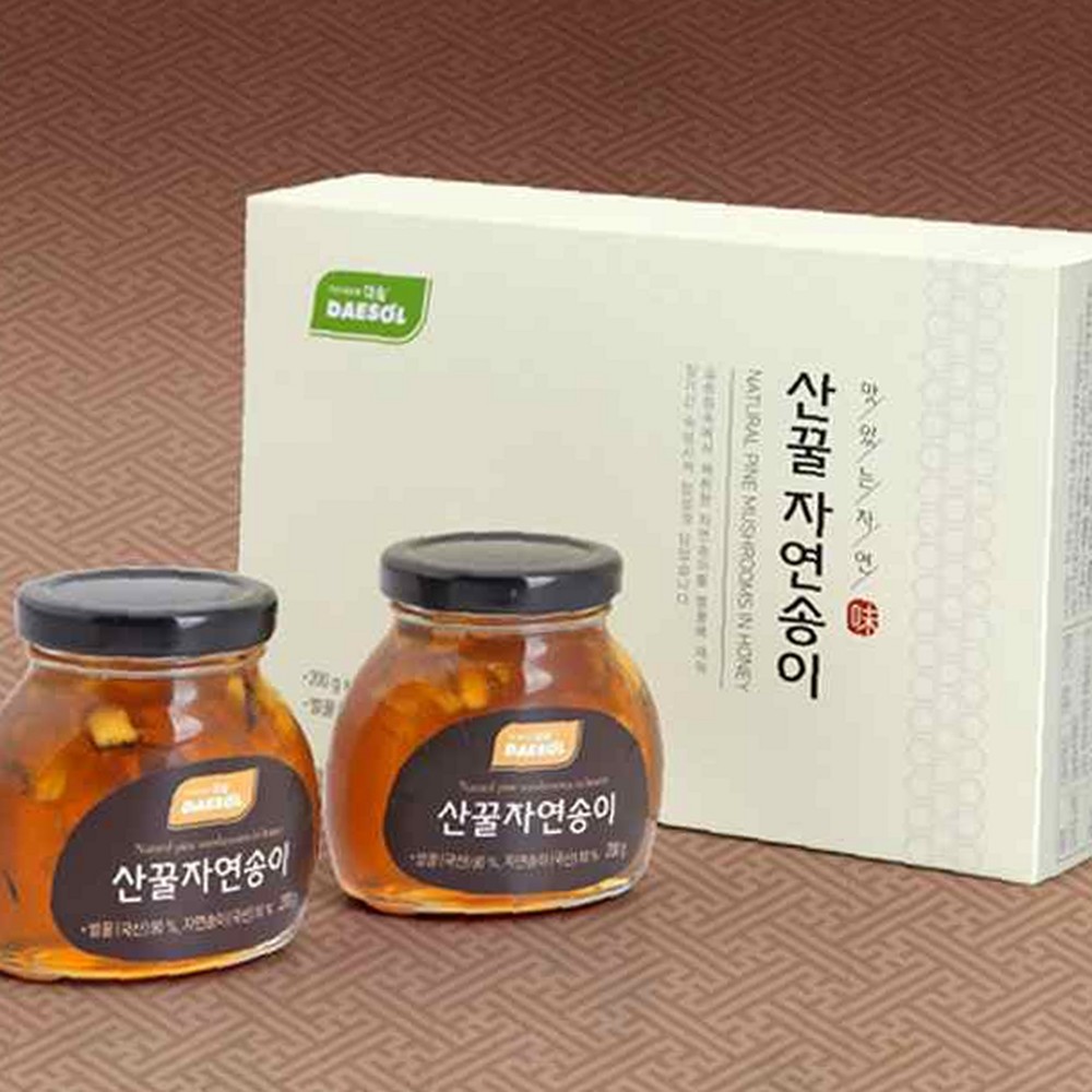 국산 벌꿀 비교 밤꿀 자연산 송이 꿀 판매 진한 100% 국내산 200g 자연송이 세트 가 : 수지나인