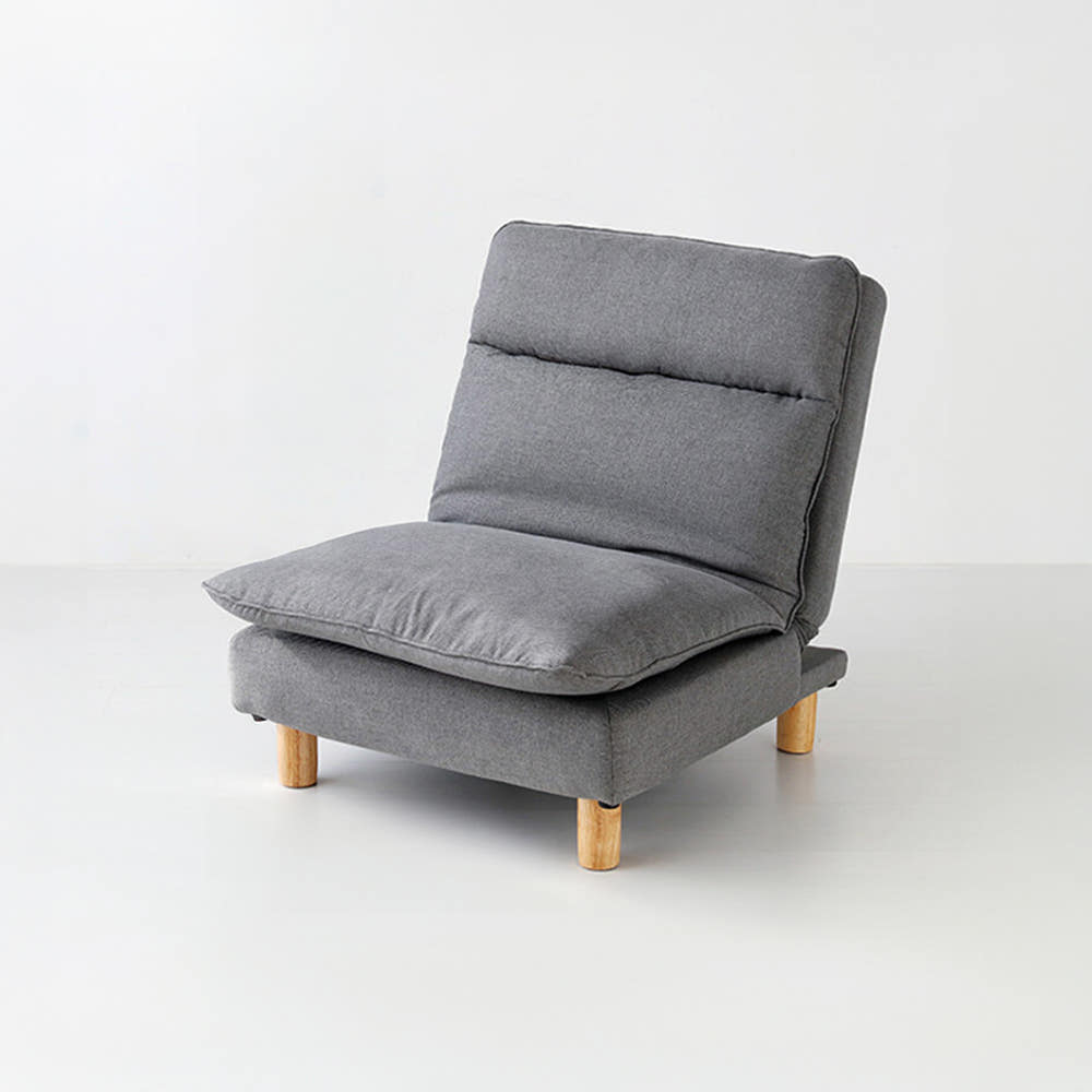 스텔라 1인 리클라이너 좌식소파 스툴미포함, 그레이 9199.5149, 1인용