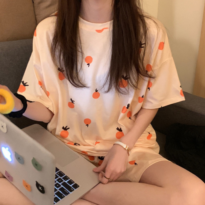 여학생여름잠옷 상하의세트 통풍잘되는 얇은수면복 - 메인 이미지