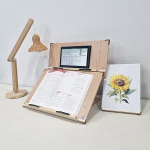 위즈 2단독서대 슬라이드 레일형 원목 책받침대 필기용 책거치대 북스탠드 ... 실사용 후기 | 효과 있을까? - 상품 이미지 3