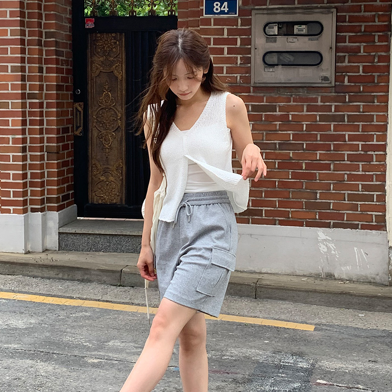 사빈느 브이넥 시스루 니트 베스트 vs480 - 상세 이미지 3