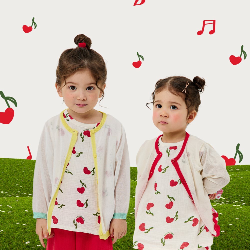 오우아스튜디오 아기 여름 가디건 유아 간절기 외출복 2color