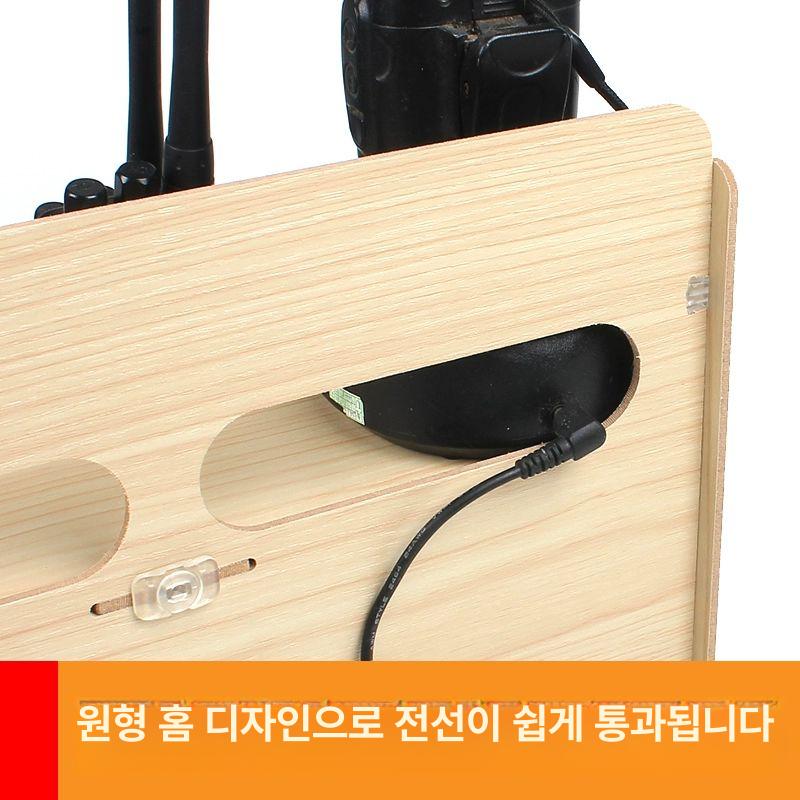 수납 무전기 거치대 정리함 병원 보관함 경비실 BG6074 우드그레인 - 상세 이미지 5