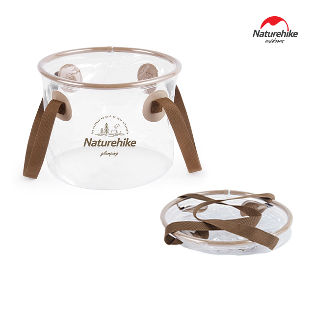 네이처하이크 캠핑 설거지통 10L 투명 캠프 바스켓 방수 식기 바구니