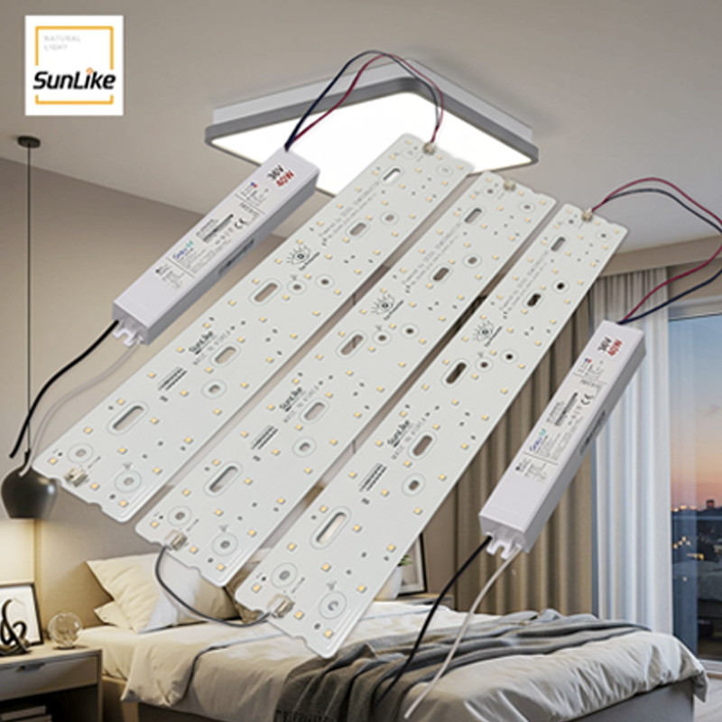 LED 모듈 방등 주방 60W 418x70 3장 교체 절연KS 솔루엠 안정기 썬라이크LED