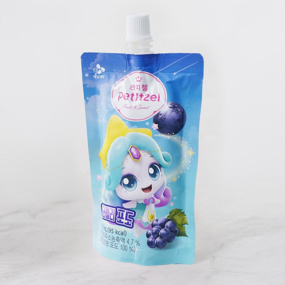 메가마트 CJ 쁘띠첼 워터젤리포도 티니핑 130ML - 상세 이미지 2