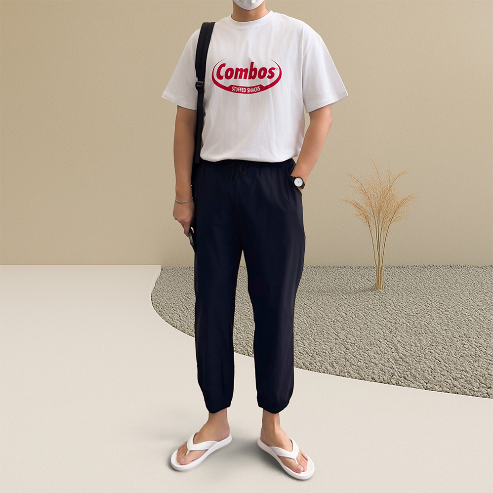 1+1 남자오버핏반팔티 20수반팔티 쿨티 - 상세 이미지 5