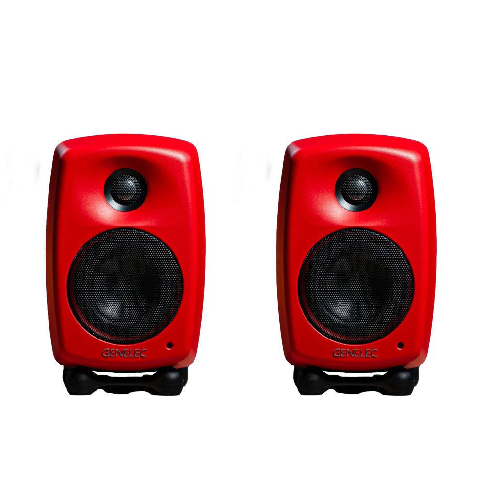 제네렉 G2 레드 리미티드 컬러 액티브 스피커 1조(2통)
