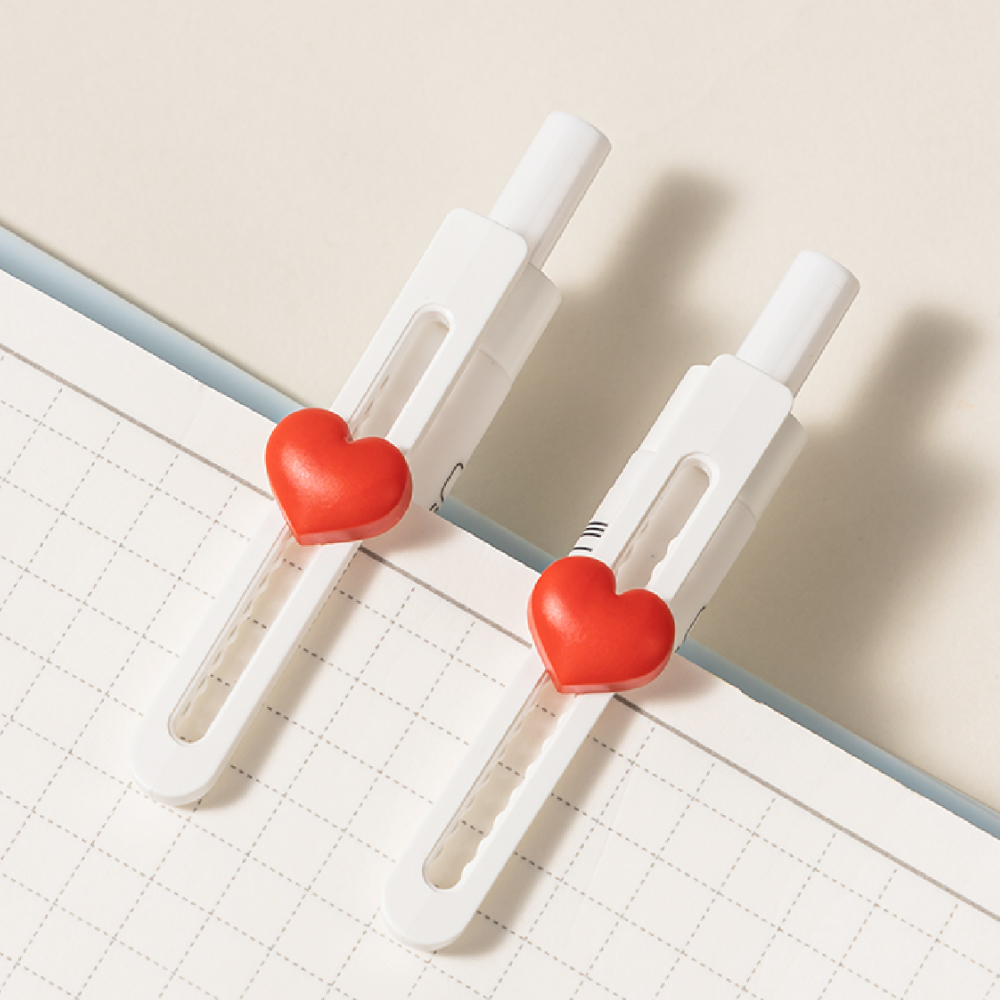 퀵드라이 DIY 퍼즐 볼펜 0.5mm (흑) 하트파츠 포함 - 상세 이미지 4