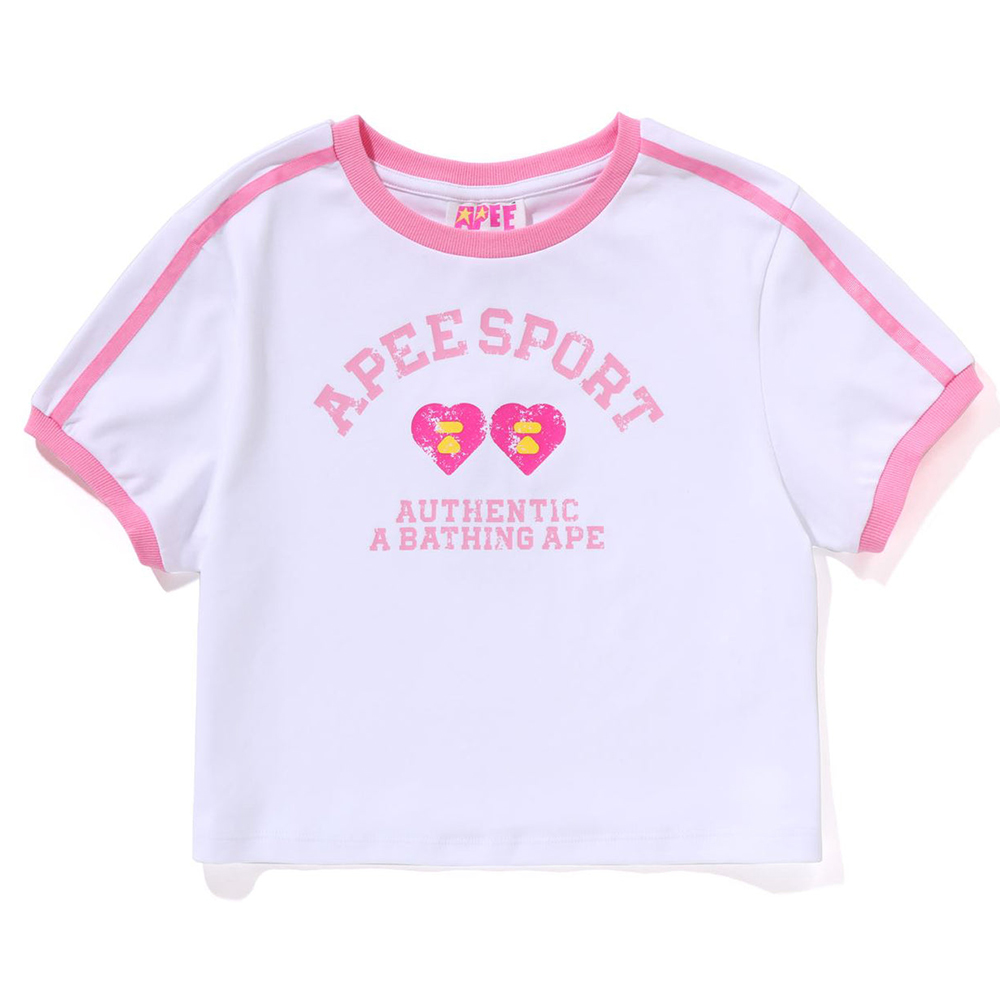 베이프 우먼즈 반팔티 LOGO PRINTED CROP TEE CK20-209-021 - 상품 이미지