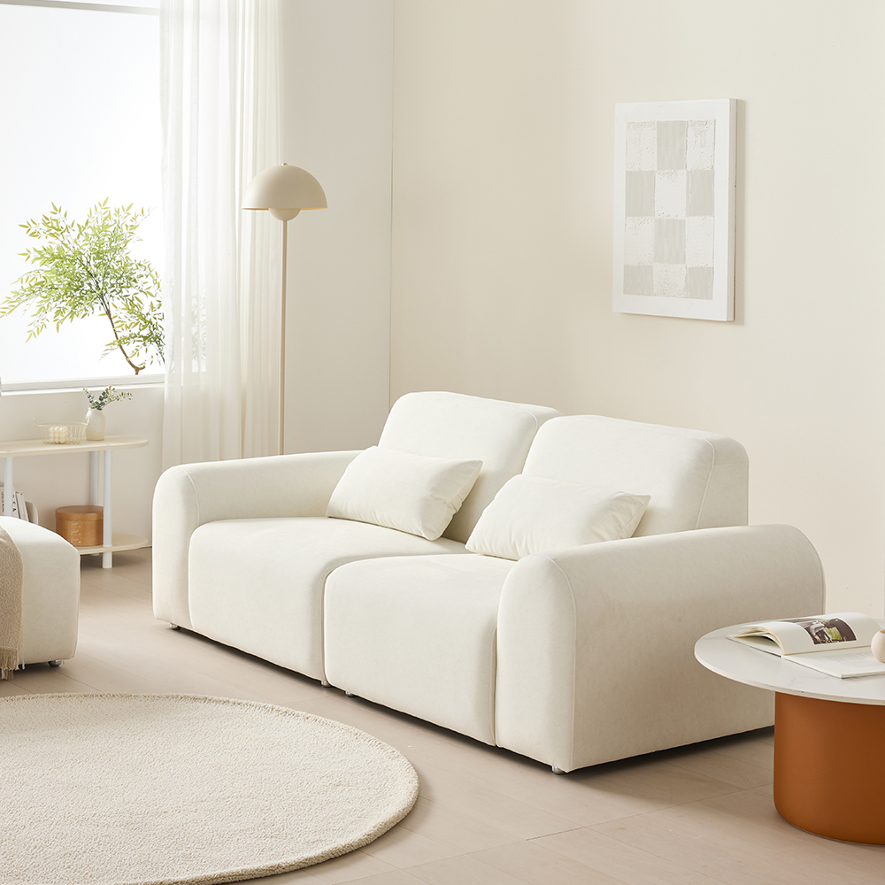 듀이 아트 3인용 쇼파 프리미엄 갤럭시 패브릭 모듈 소파 CL526