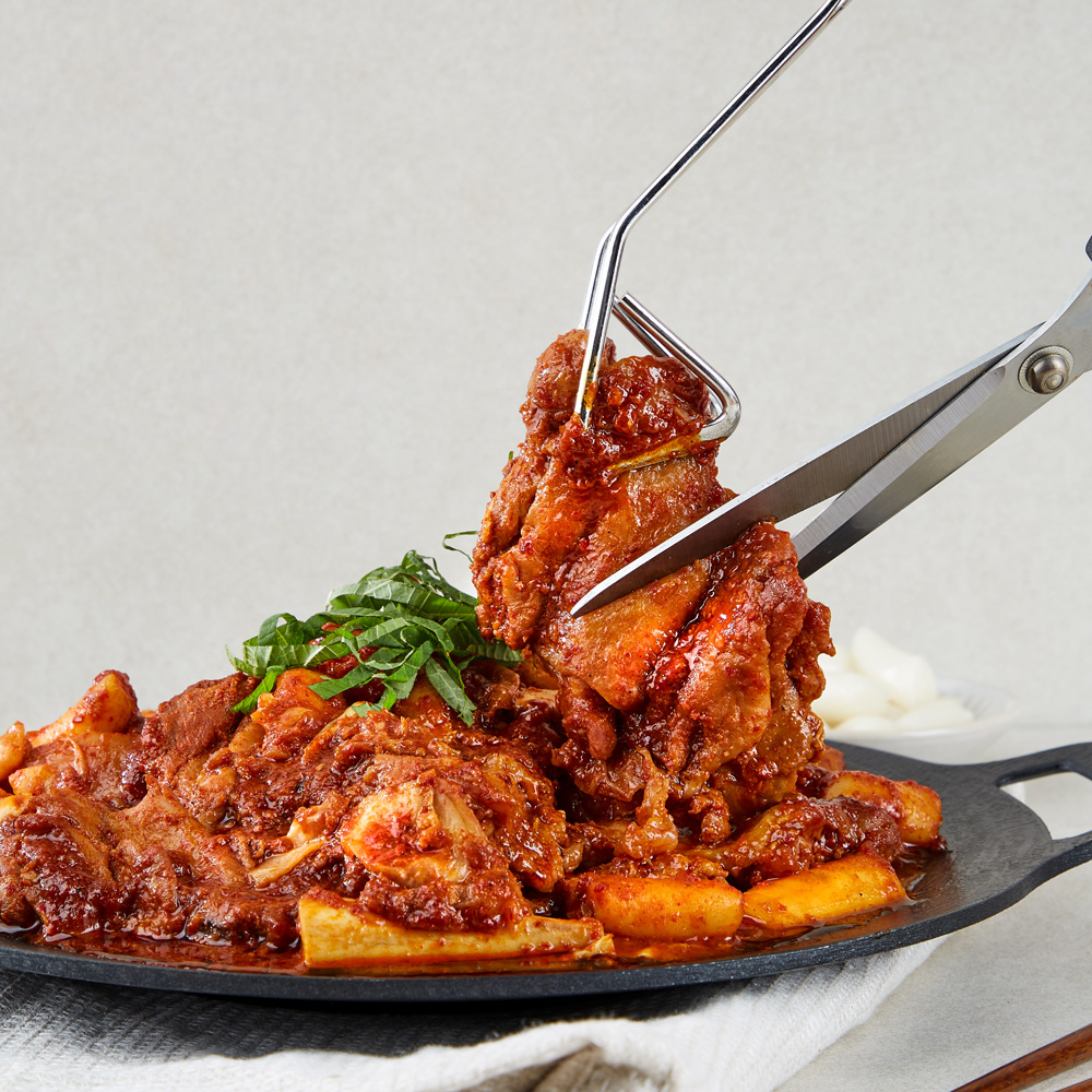 마들푸드 춘천 닭갈비 1kg 국내산 닭다리살 캠핑음식 숯불